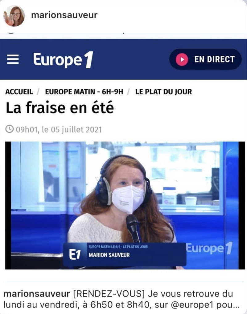 EUROPE 1 ROSE DE FRAISE